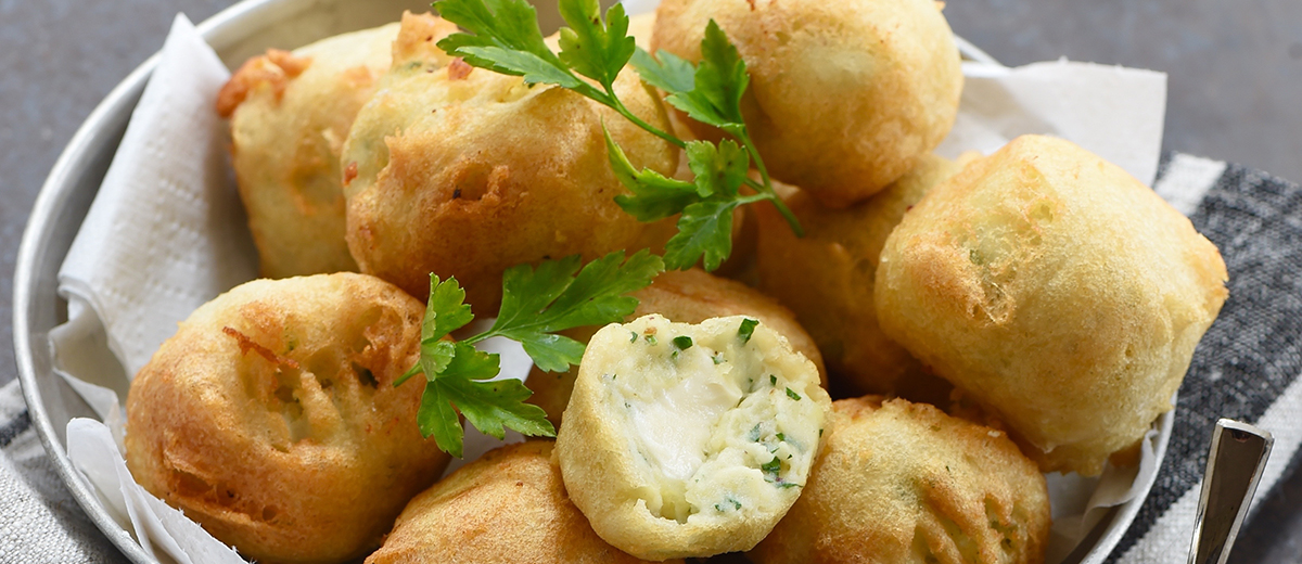 Balls de pommes de terre au Société Crème