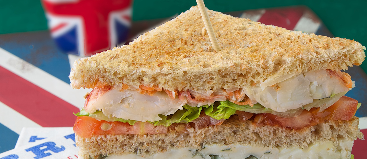Club sandwich au homard et Roquefort Société